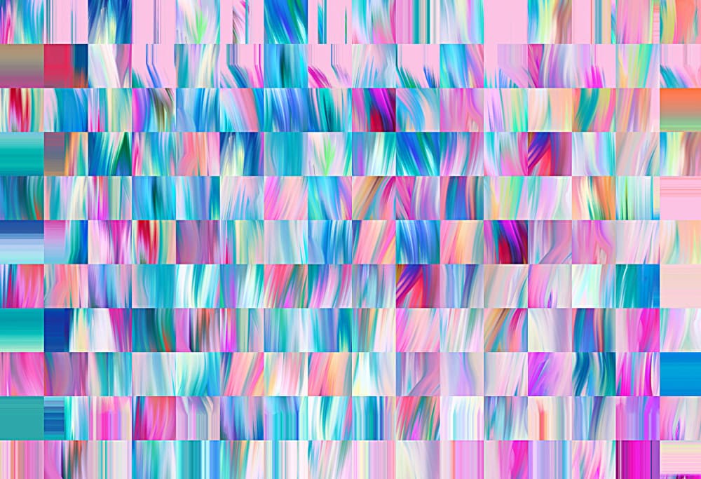 Vibrant Color Stripes by Bilge Paksoylu — canvas wall art