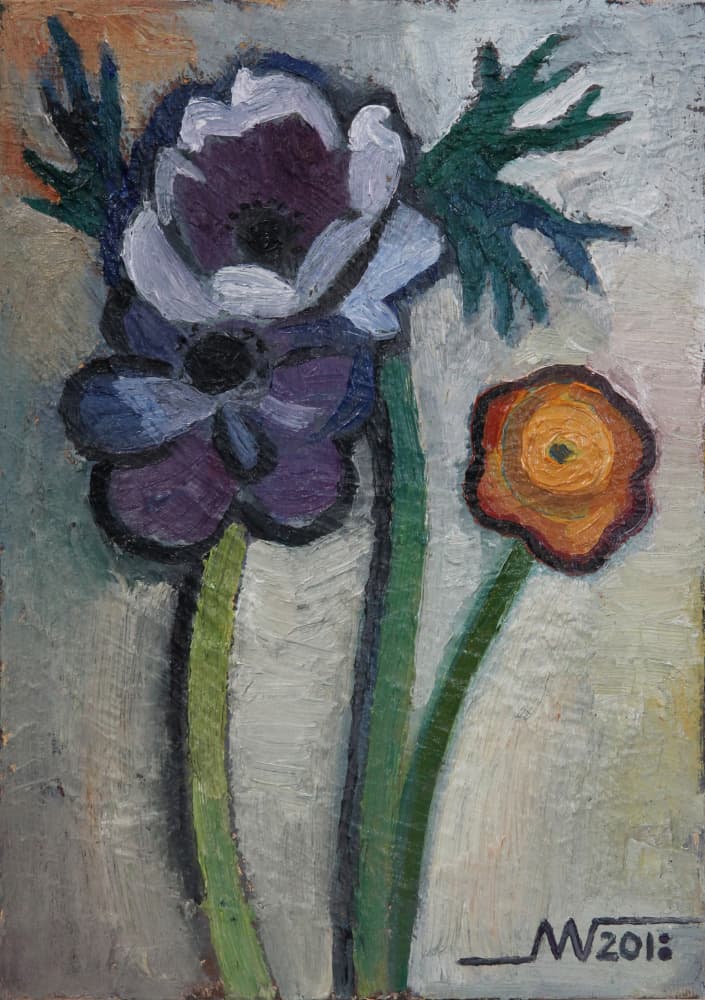 Vibrant Garden Flowers by Marina Gorkaeva — canvas wall art