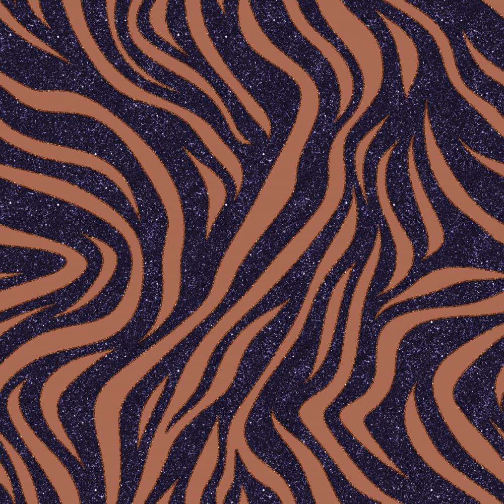 Glitter Zebra Stripes by Bilge Paksoylu — canvas wall art