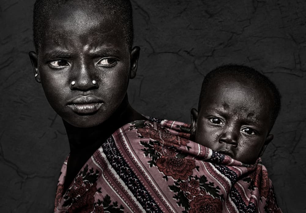 Solemn Child Gaze by Joxe Inazio Kuesta Garmendia — canvas wall art