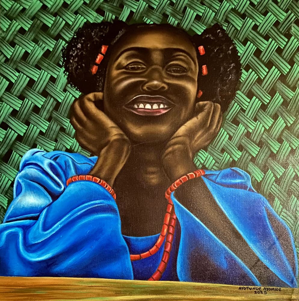 Happy African Girl by Ayotunde ayomide — canvas wall art