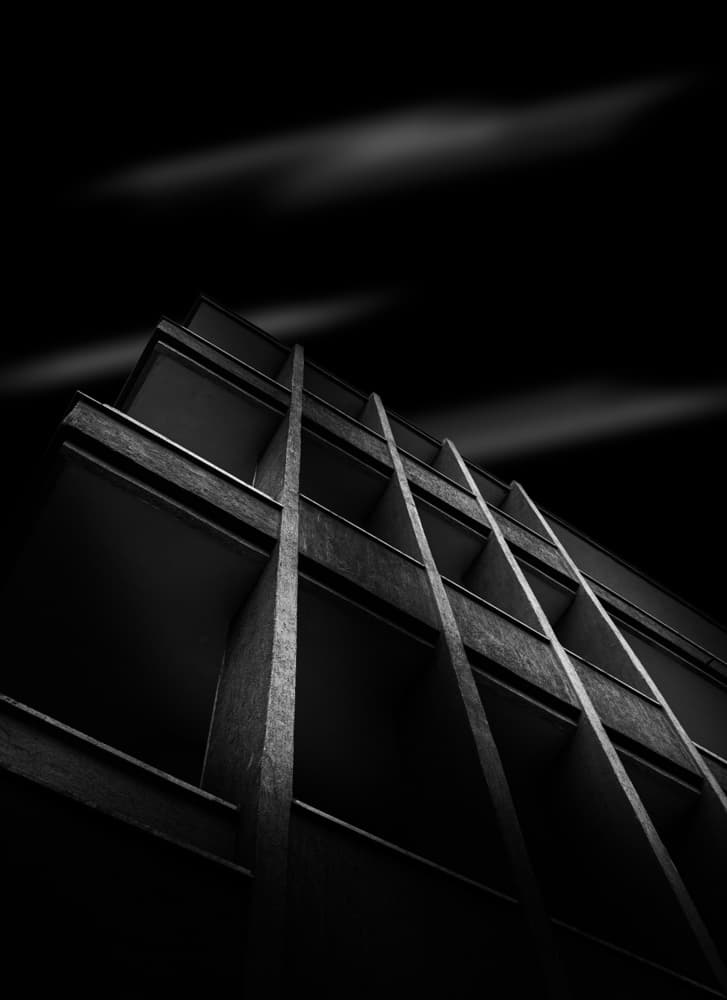 Dark Concrete Grid by Luigi Greco — canvas wall art