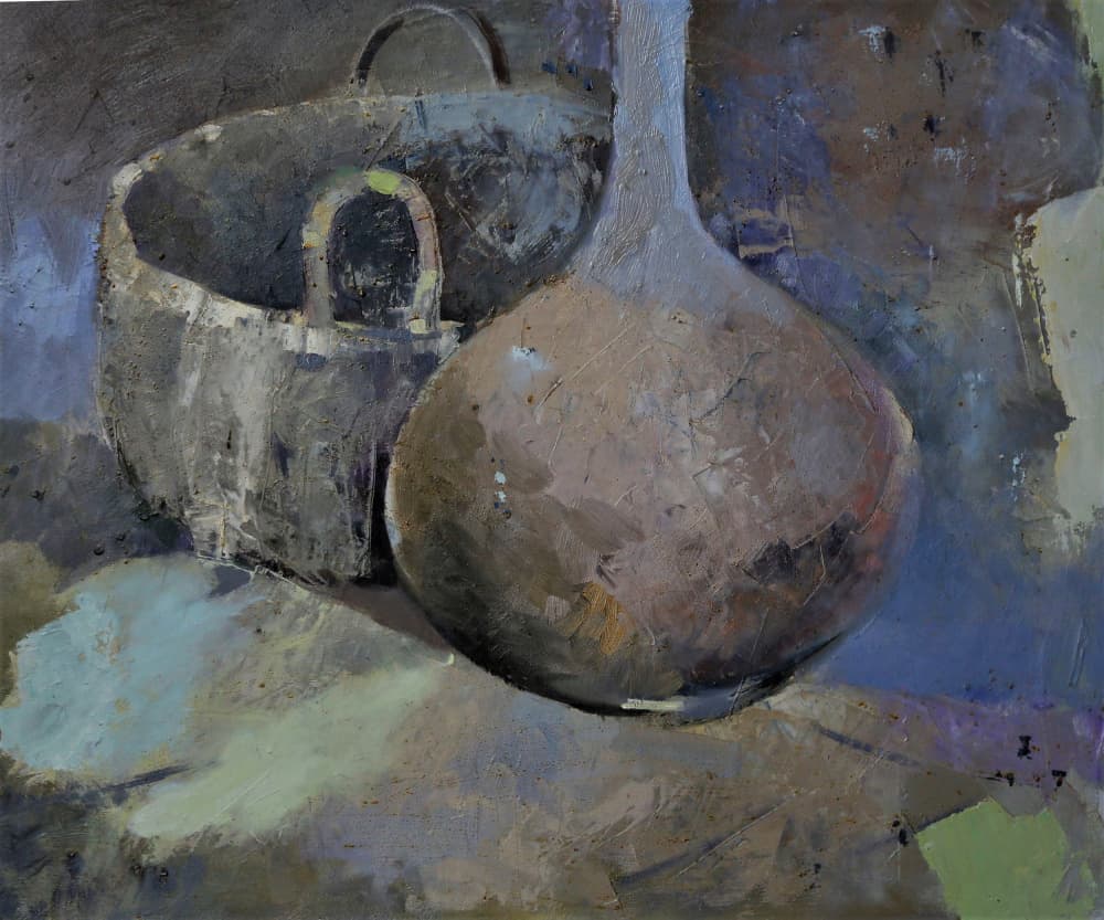 Muted Rustic Vessels by Elena Shraibman — canvas wall art