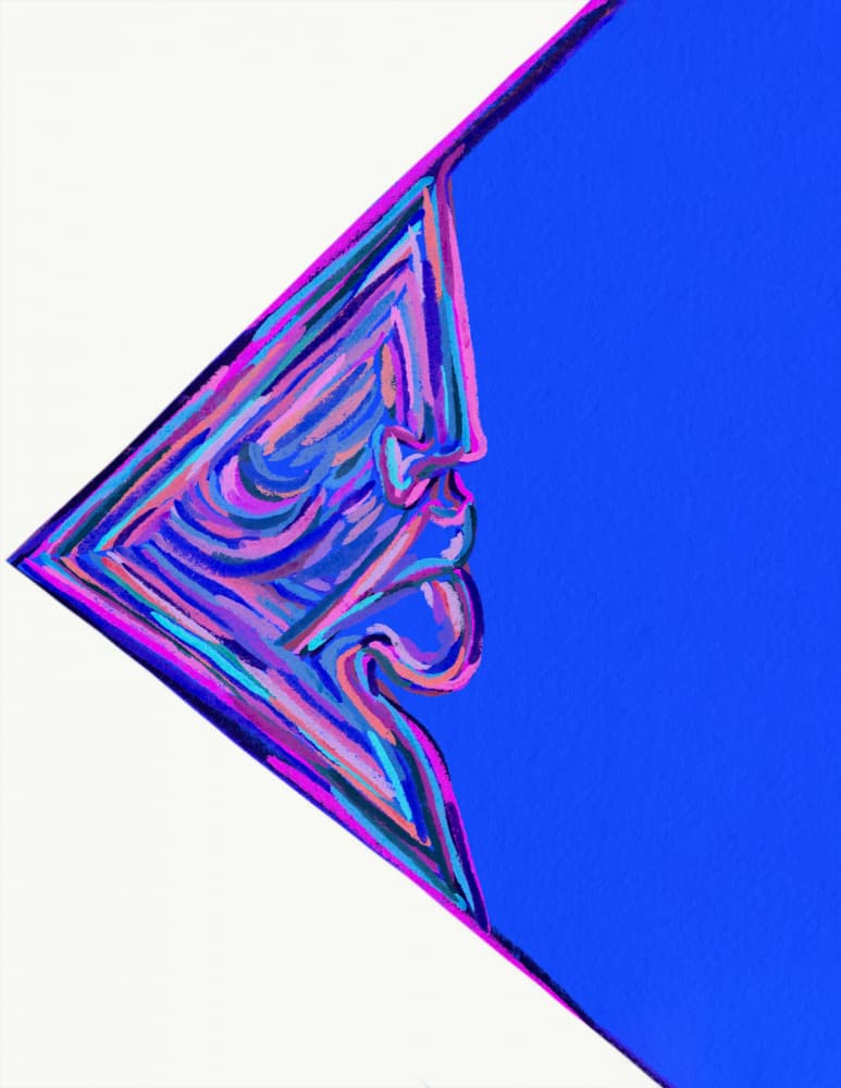 Vibrant Abstract Profile by JLC ART — canvas wall art