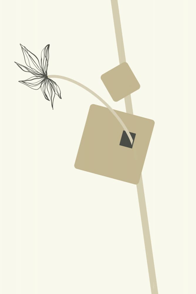 Delicate Geometric Bloom by Ankie Kooi — canvas wall art