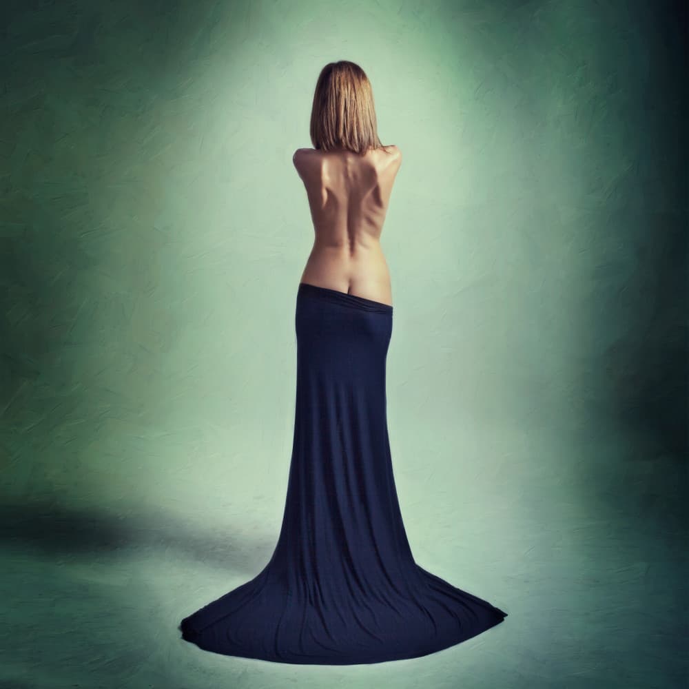 Bare Back Serenity by Oren Hayman — canvas wall art