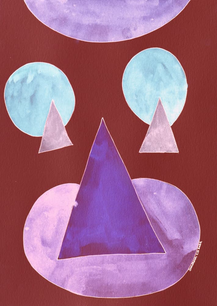 Abstract Geometric Face by Santhosh ch — canvas wall art
