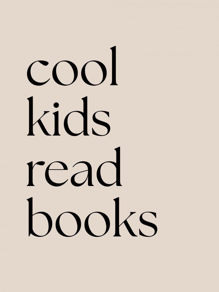 Cool Kids Read Books by Anne-Marie Volfova — canvas wall art