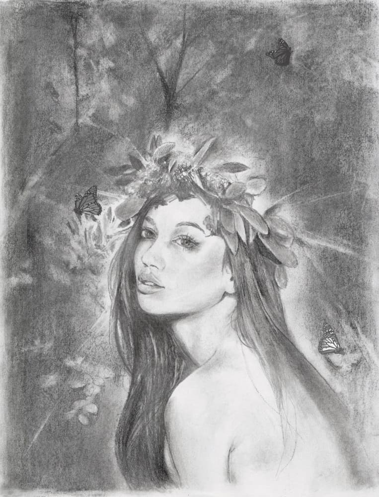 Enchanted Forest Beauty by Christine Lindstrom — canvas wall art