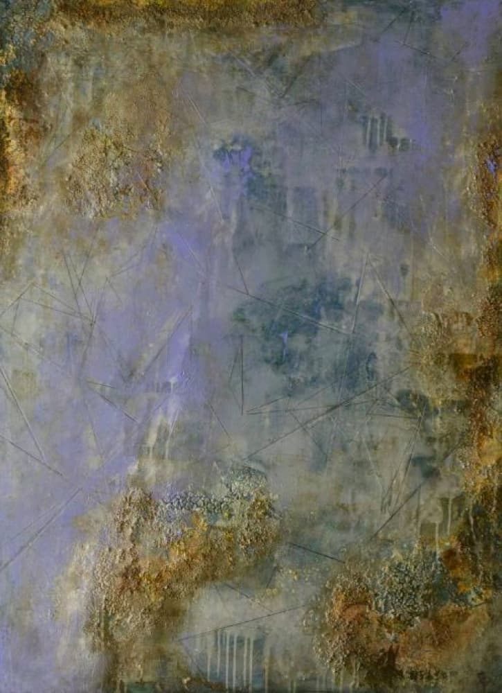 Lavender Textured Abstract by Deb Chaney — canvas wall art