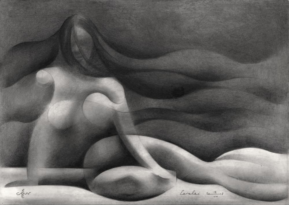 Abstract Female Form by Corné Akkers — canvas wall art