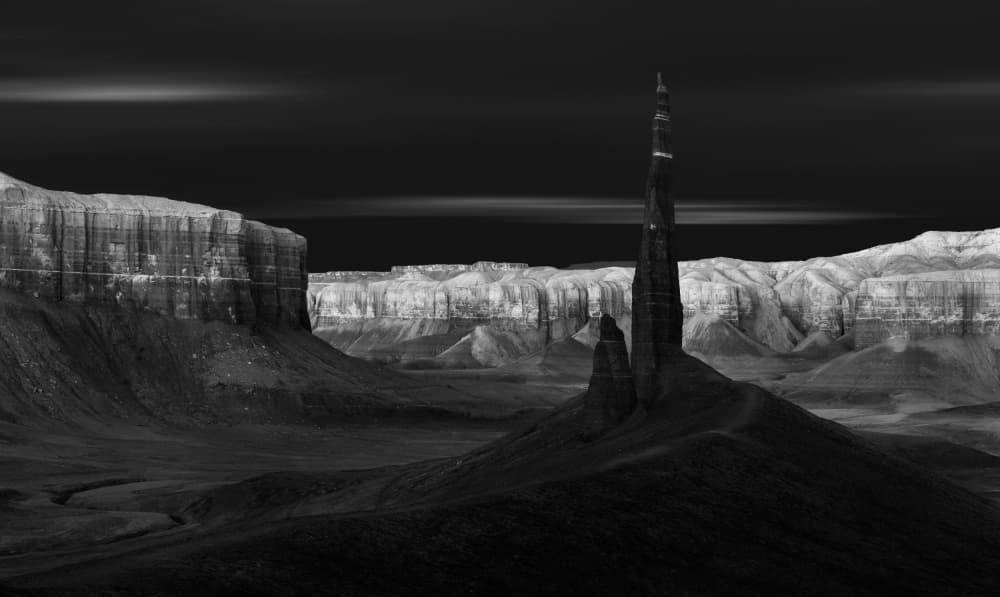 Desert Spire Landscape by James Lu — canvas wall art