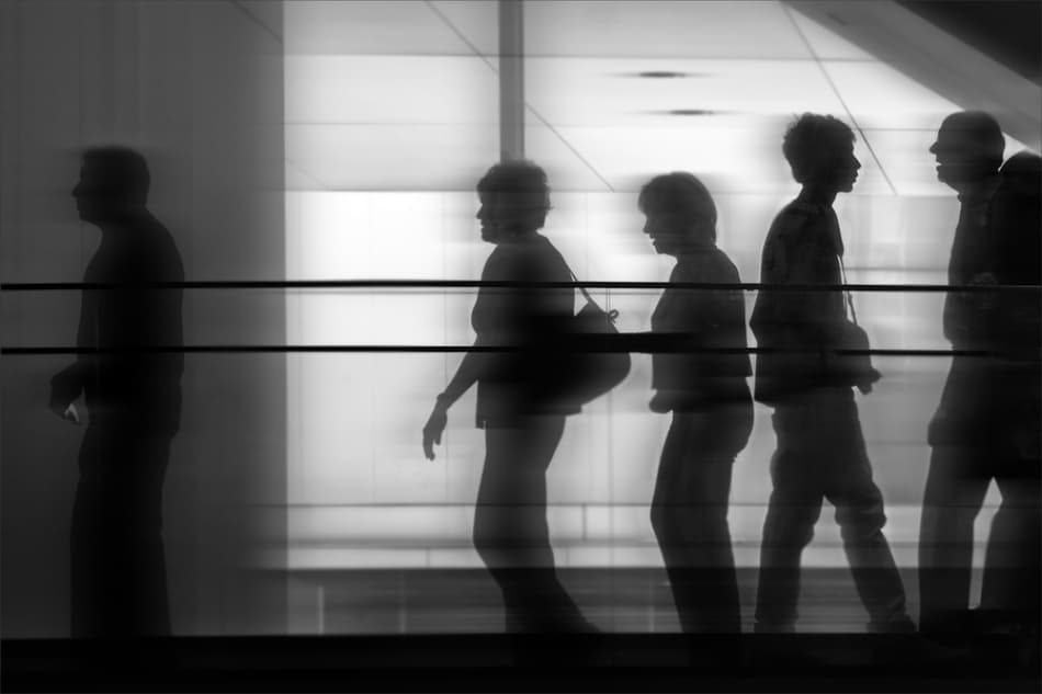 Silhouettes In Motion by Klaus Ratzer — canvas wall art