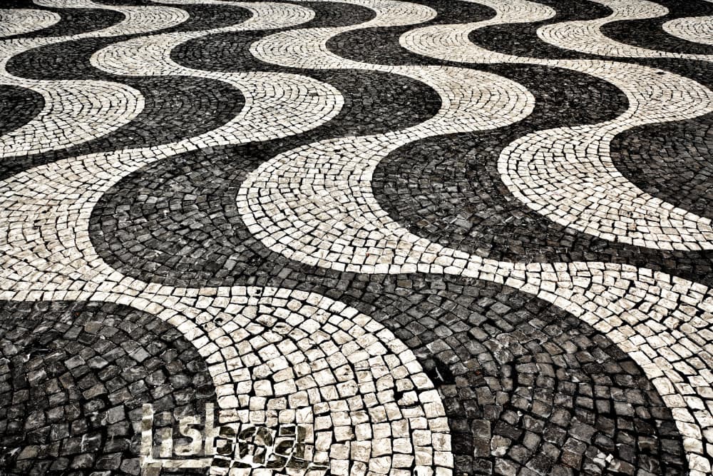 Wavy Cobblestone Mosaic by Christina Sillen — canvas wall art