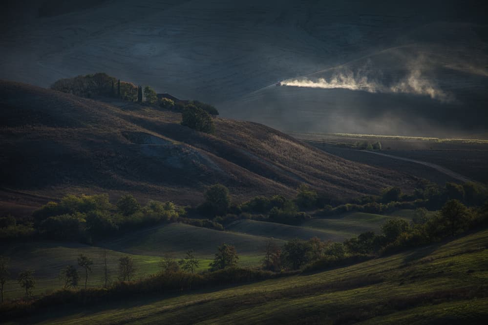 Misty Morning Hills by Peter Svoboda MQEP — canvas wall art