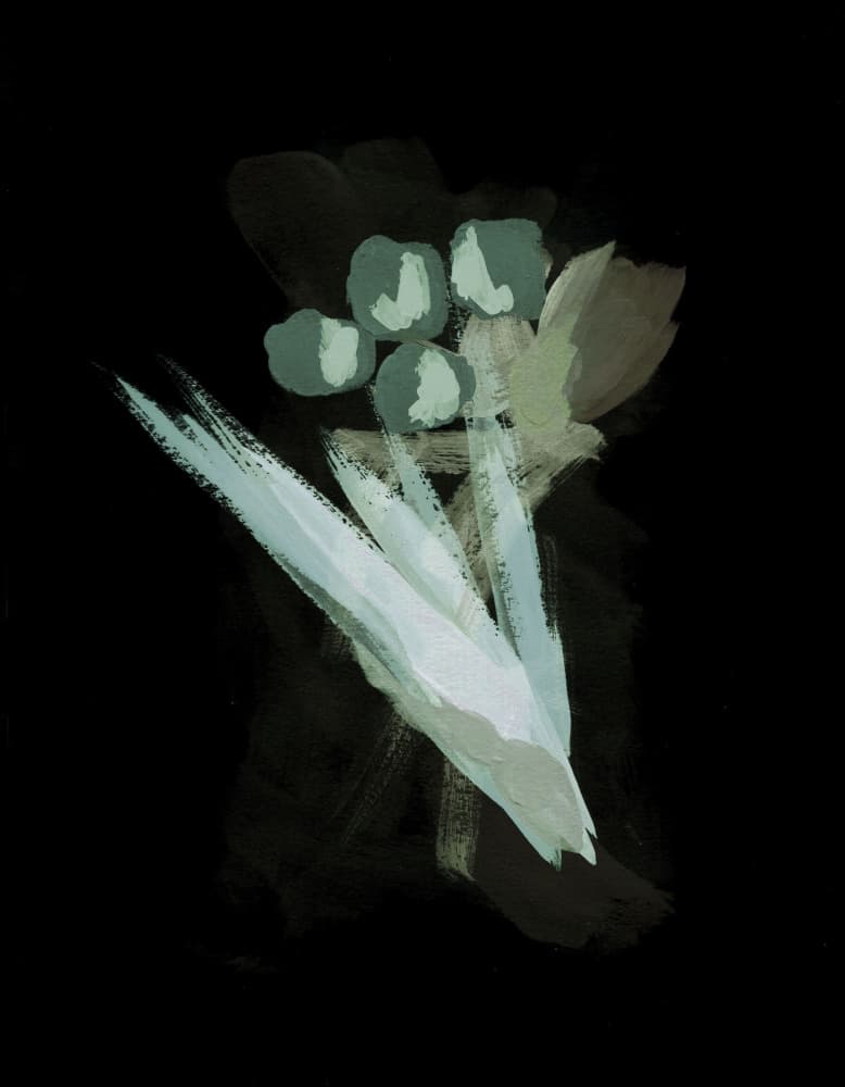Muted Abstract Flora by Lori Ann Folz — canvas wall art