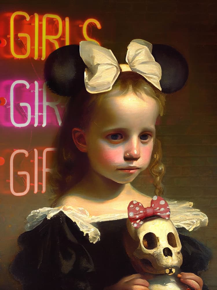 Girls Just Want To Have Fun by Dikhotomy — canvas wall art