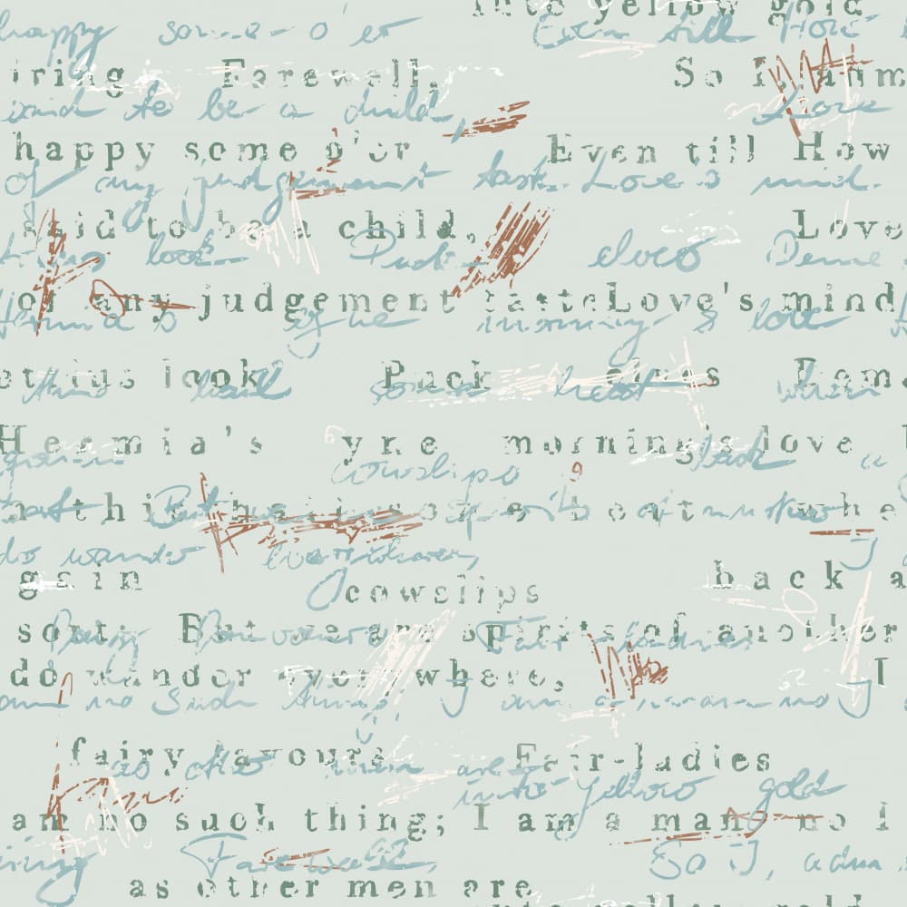 Faded Literary Script by Annick — canvas wall art