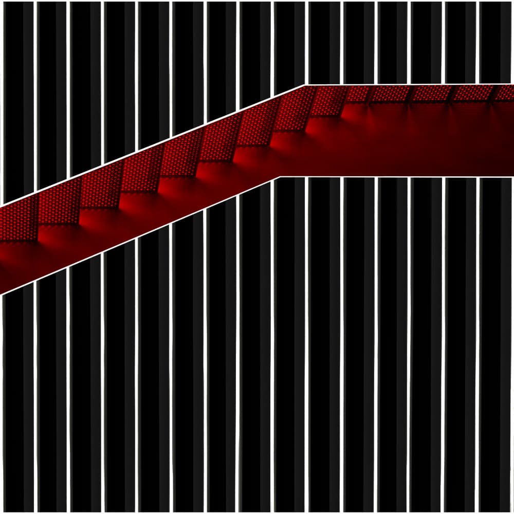 Red Diagonal Path by Gilbert Claes — canvas wall art
