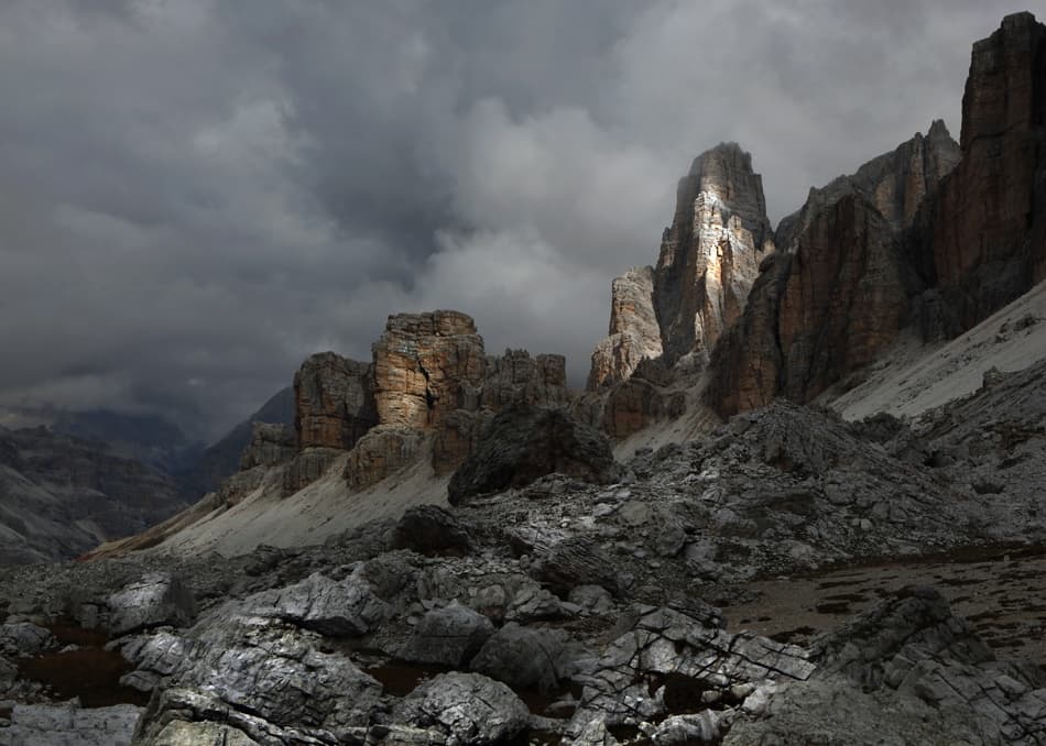 Dramatic Alpine Light by Nicolas Schumacher — canvas wall art