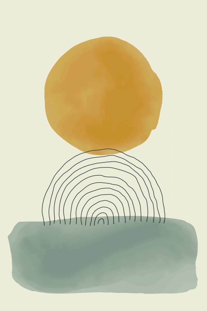 Abstract Sun Arches by jay stanley — canvas wall art