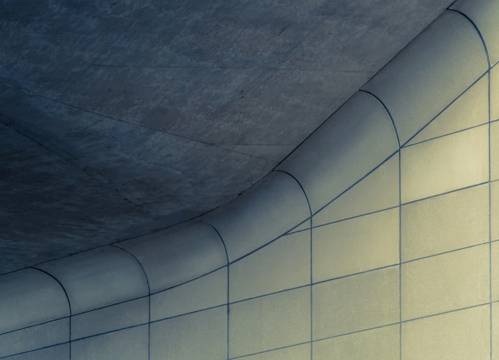 Curved Concrete Geometry by Luc Vangindertael (laGrange) — canvas wall art