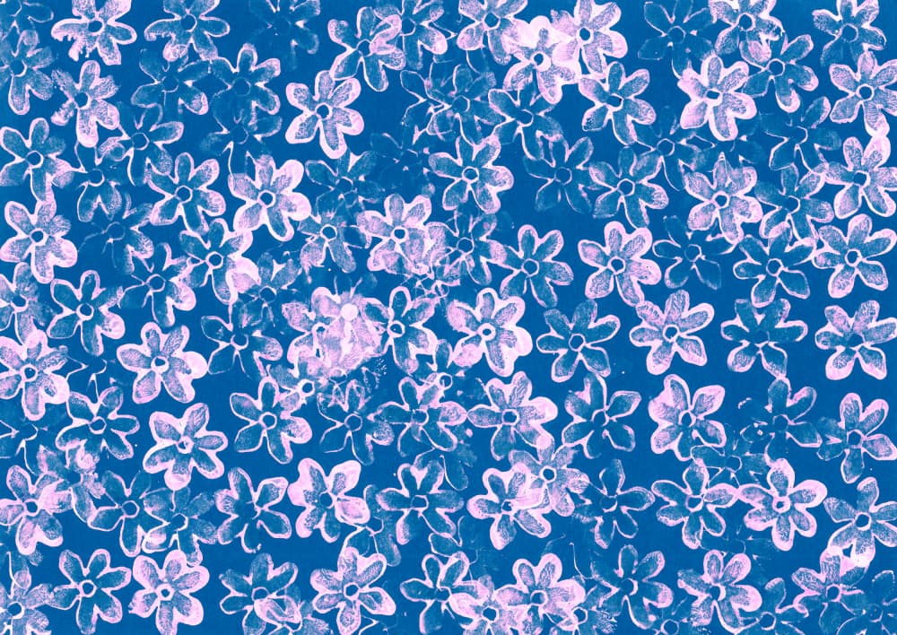 Charming Pink Blooms by Santhosh ch — canvas wall art