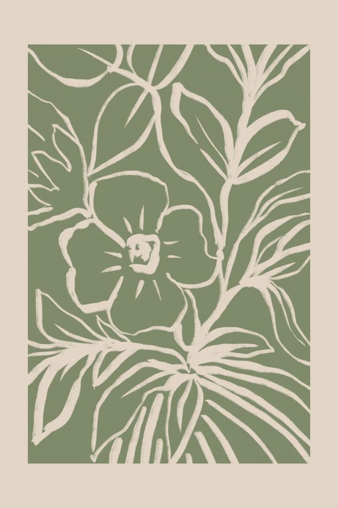 Sage Green Botanicals by Melloi Art Prints — canvas wall art