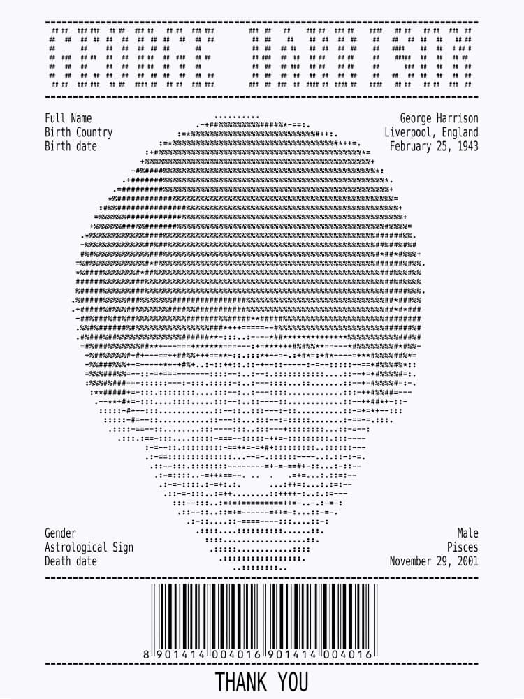 Digital Life Receipt by Doa Project — canvas wall art