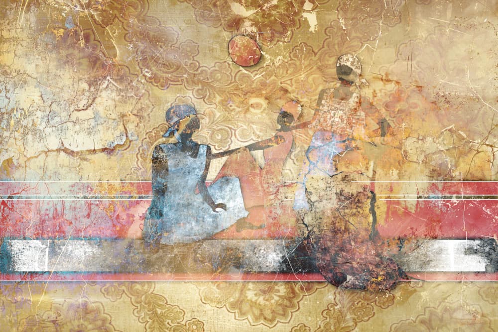 Textured African Women by Rafal Kulik — canvas wall art