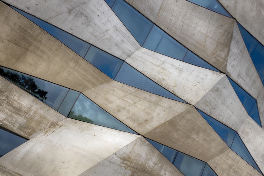Modern Geometric Facade by Filipe P Neto — canvas wall art