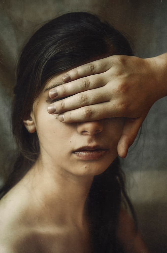 The Hidden Gaze by Desislava Ignatova — canvas wall art