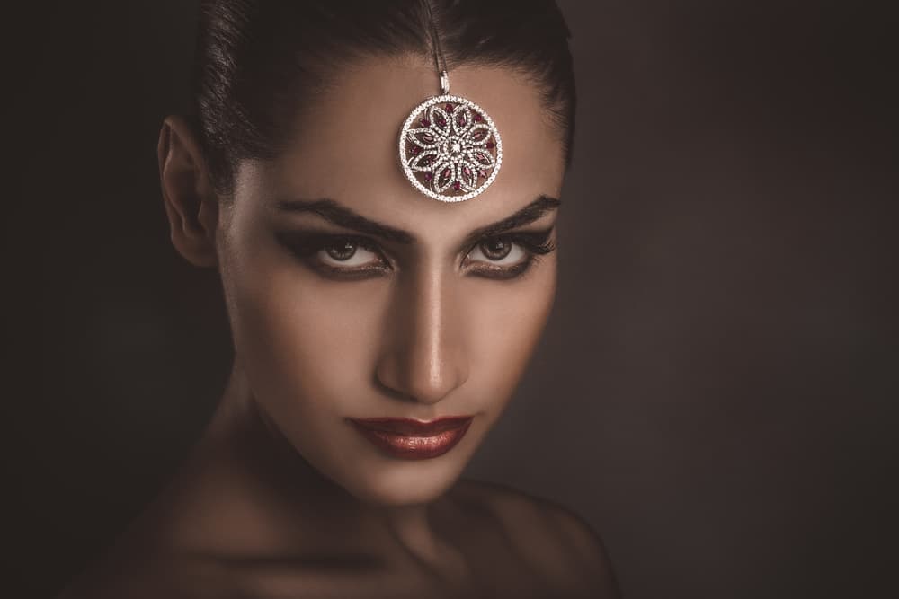 Mysterious Gaze Jewel by Peppe Tambè — canvas wall art