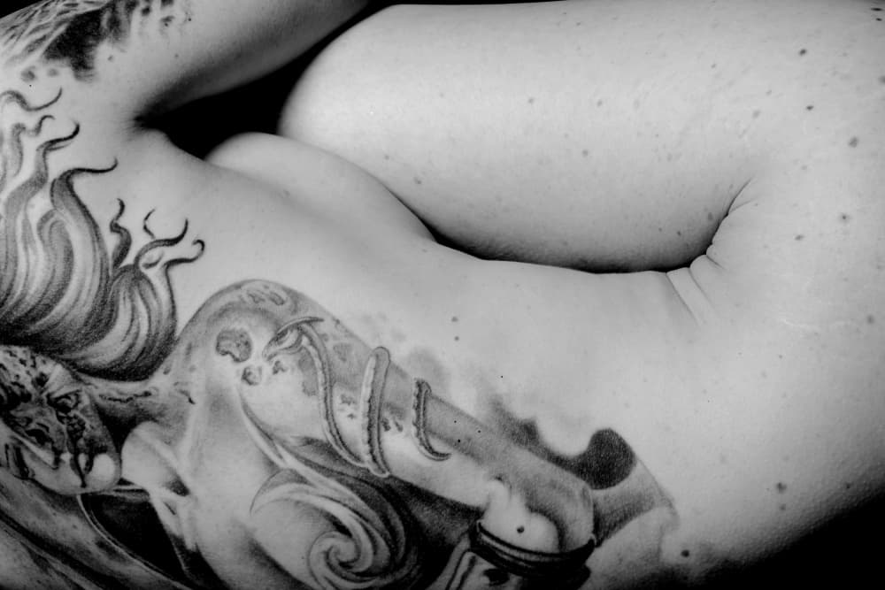 Flowing Fantasy Tattoo by Olga Mest — canvas wall art