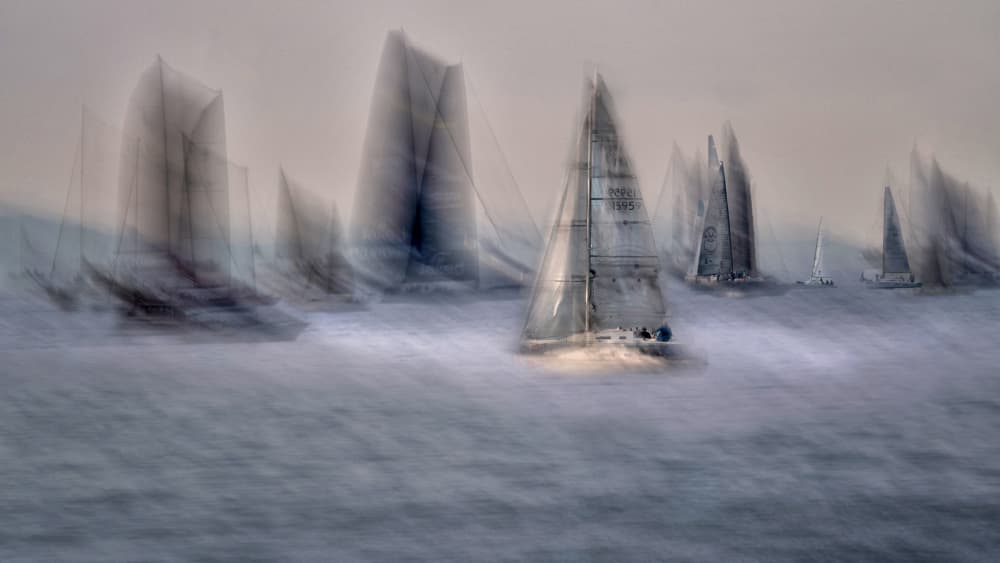 Blurred Sailing Race by Milan Malovrh — canvas wall art
