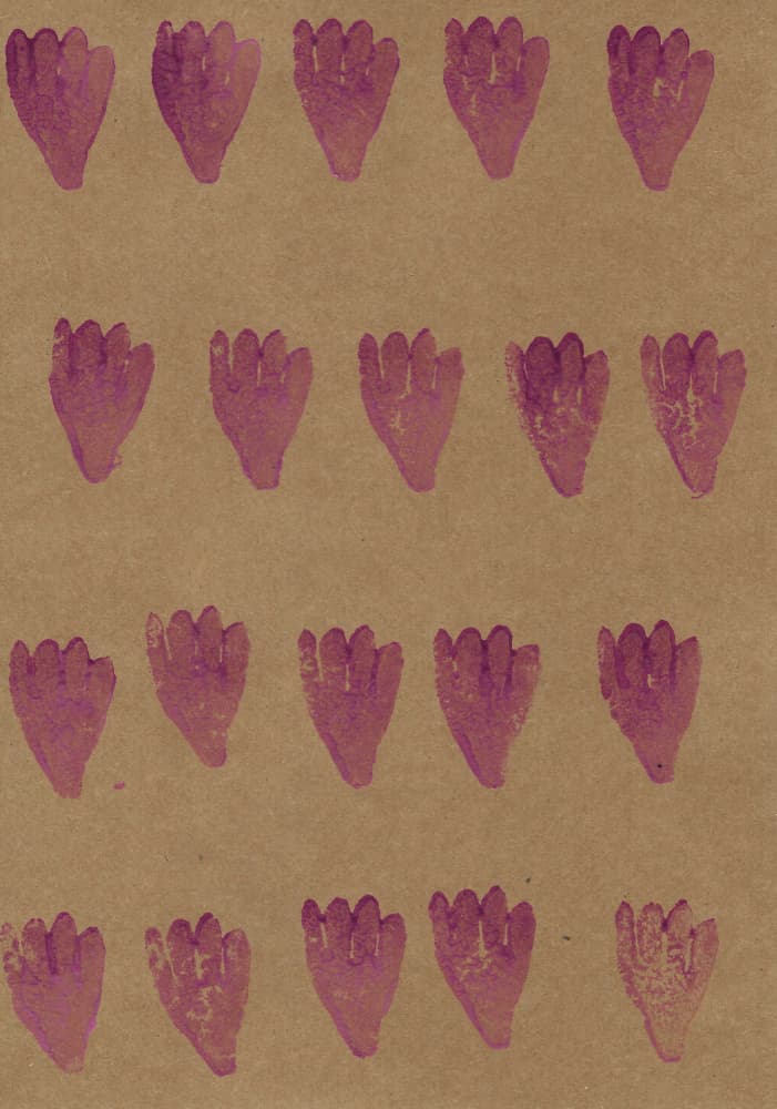 Tiny Handprints Pattern by Santhosh ch — canvas wall art