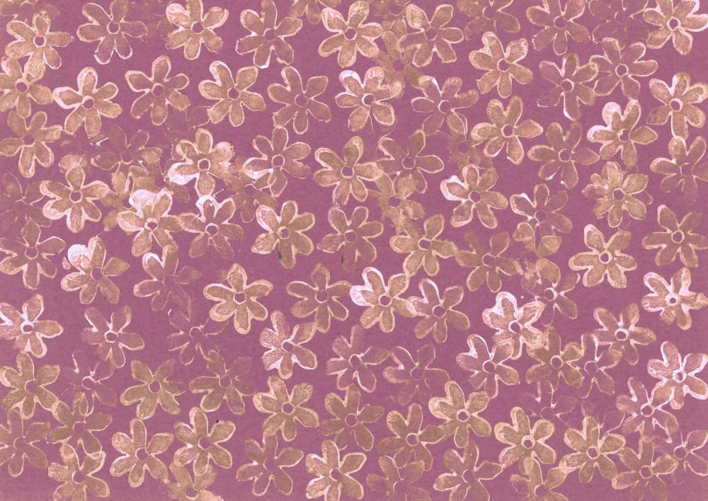 Delicate Purple Floral Pattern by Santhosh ch — canvas wall art