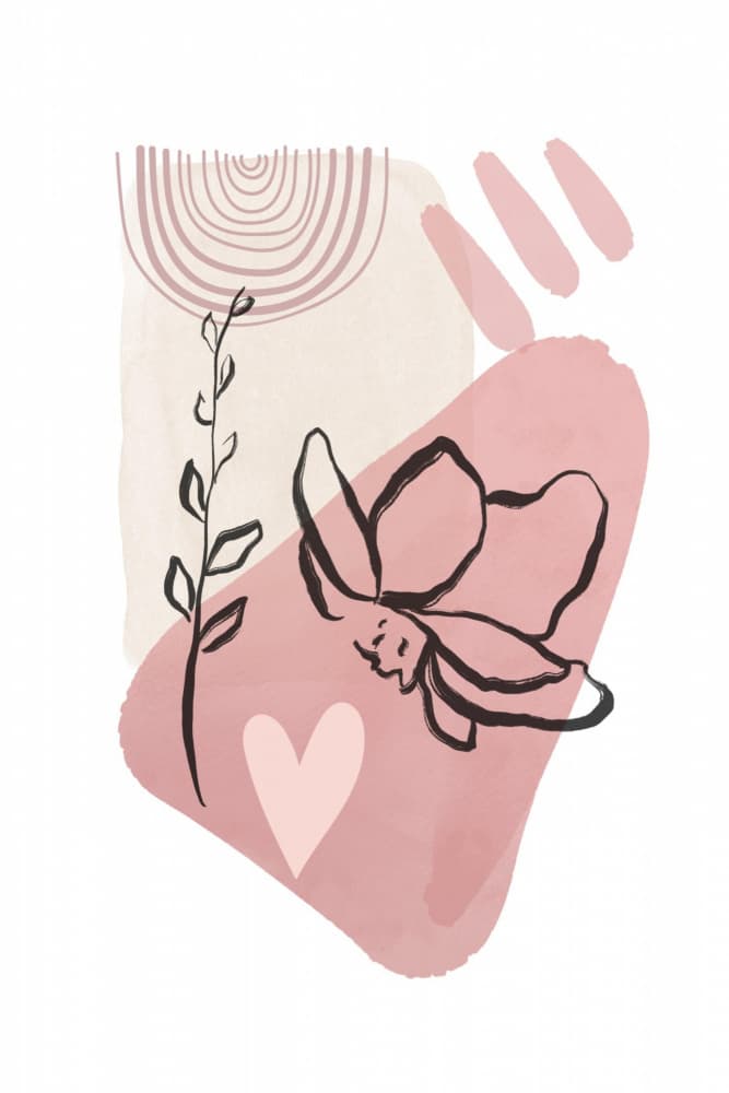 Soft Pink Bloom by Sally Ann Moss — canvas wall art