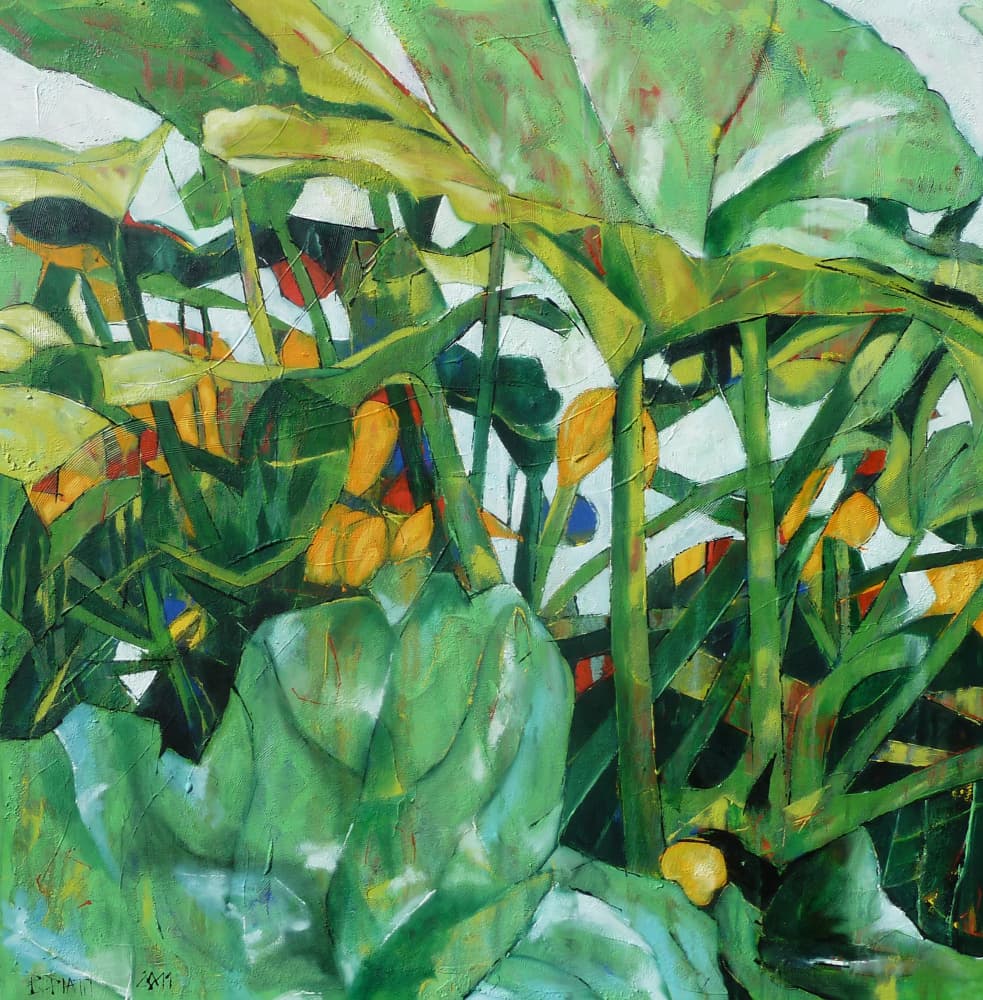 Lush Tropical Foliage by Barbara Piatti — canvas wall art