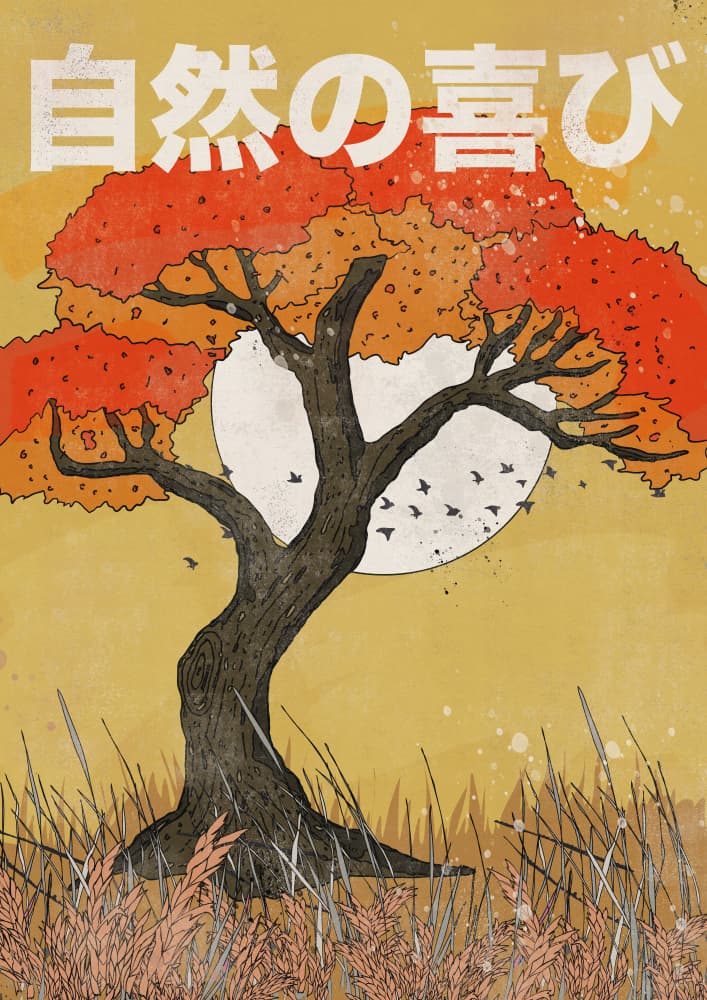 Tranquil Autumn Tree by Nicholas — canvas wall art
