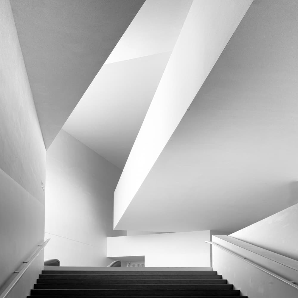 Geometric Light Ascent by Luc Vangindertael (laGrange) — canvas wall art