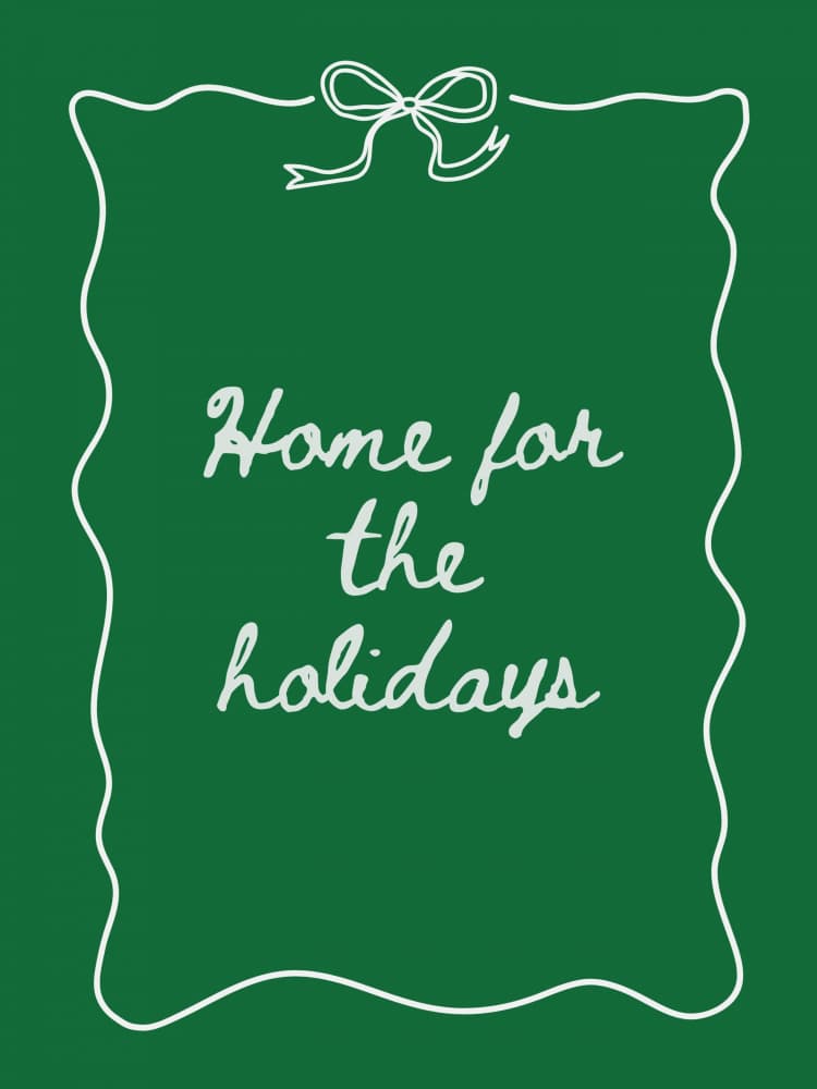 Home For The Holidays by Jolly and Dash — canvas wall art