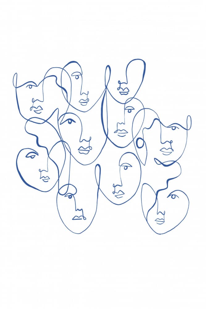 Silentcrowd by Treechild — canvas wall art