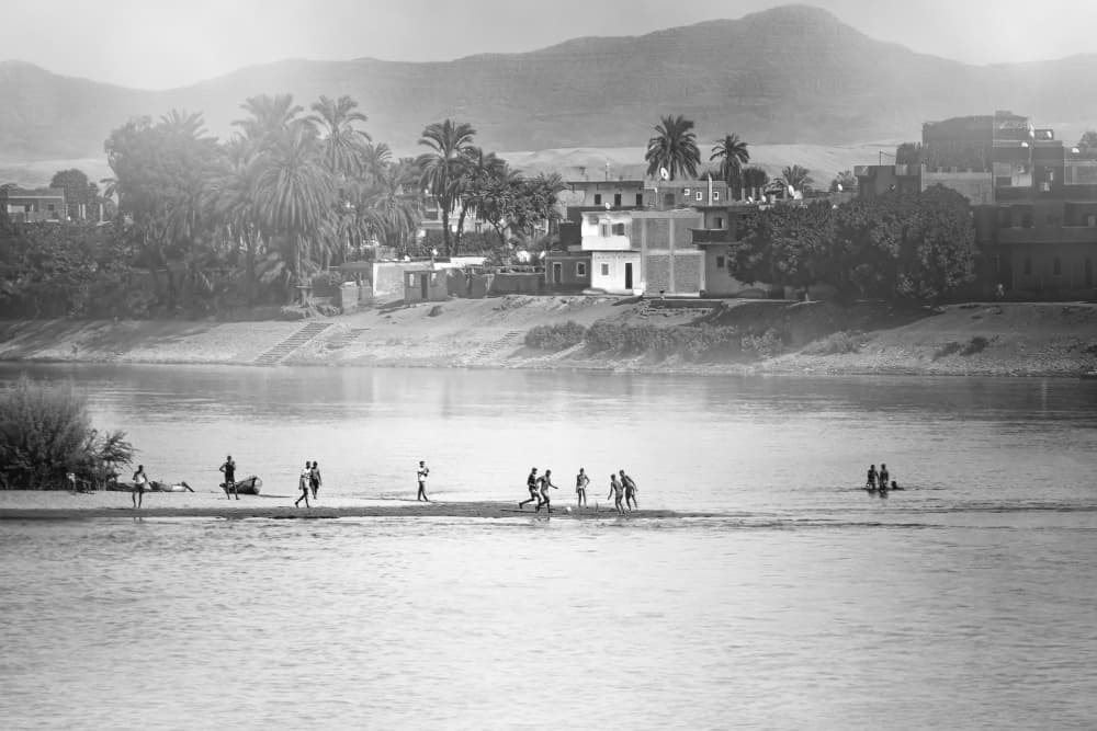 Village River Life by Jennifer Chen APA — canvas wall art