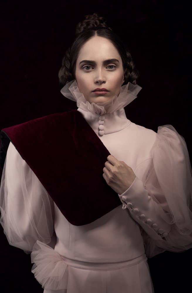 Regal Pink Portrait by Peyman Naderi — canvas wall art