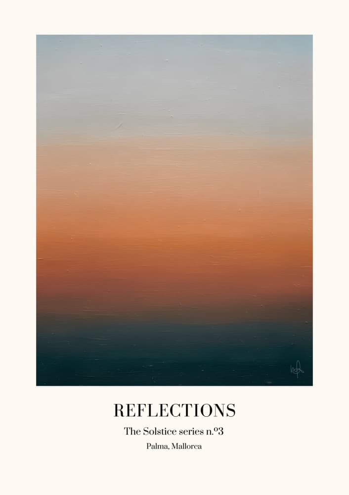 Ocean Sunset Gradient by Merel Takken — canvas wall art