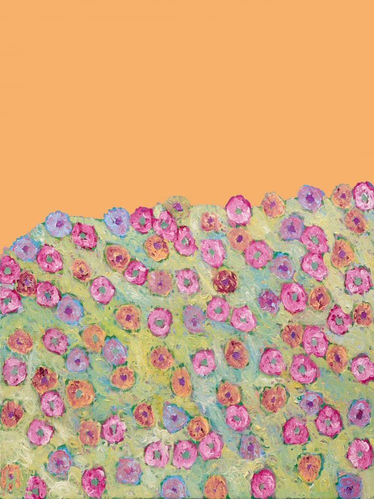 Vibrant Flower Field by Helen Joynson — canvas wall art