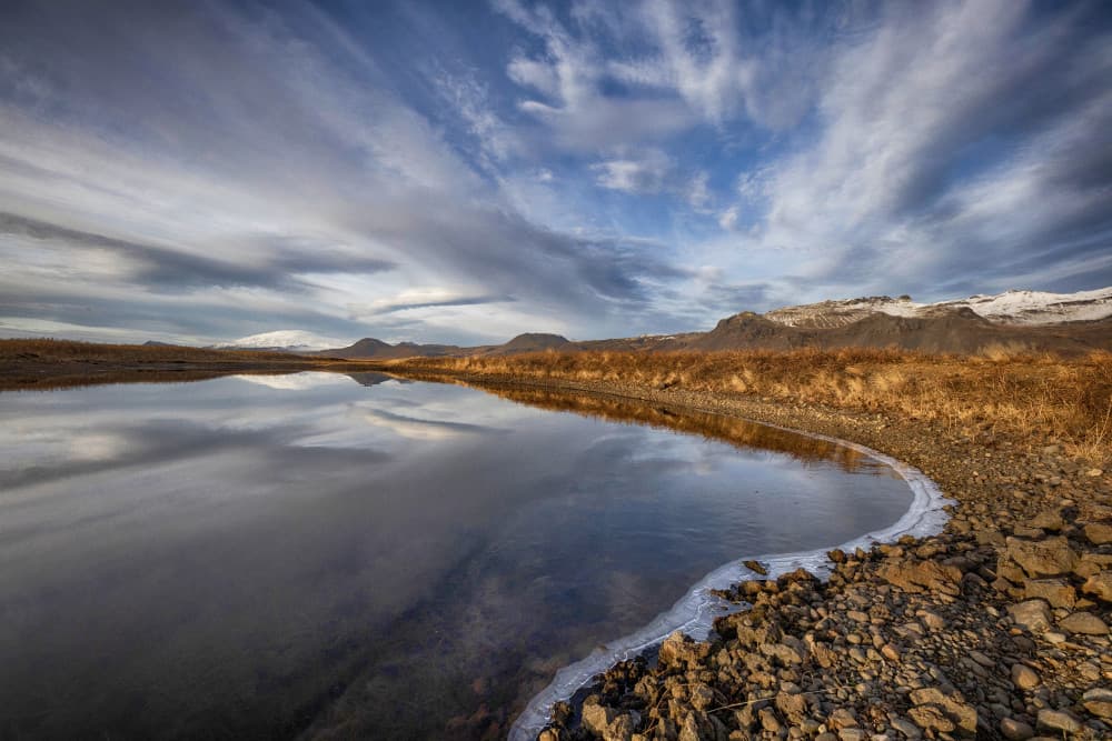 Mountain Lake Reflections by Þorsteinn H. Ingibergsson — canvas wall art