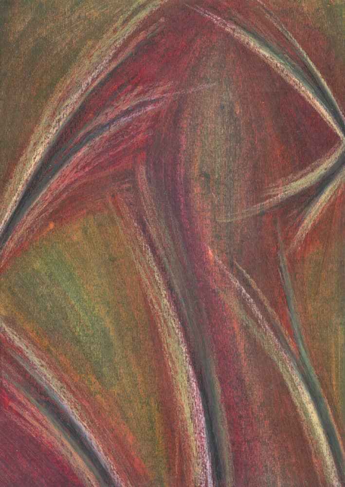 Swirling Warm Abstract by Kulik — canvas wall art