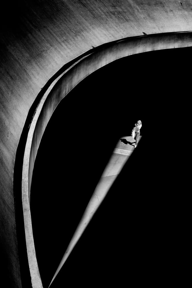 Lone Figure Dramatic Light by Antonio Grambone — canvas wall art